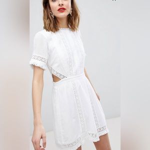 River Island mini dress with side cut outs